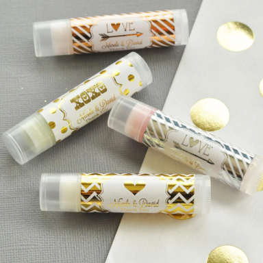 Personalized Lip Balm - Foil Wedding